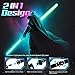 Beyondtrade 12 Colors Lightsabers Toy, 2 in 1 Dueling Swords RGB Doubled-Blade with FX Sound Mute Mode for Kids Movie Fans Cosplay Party Birthday Present