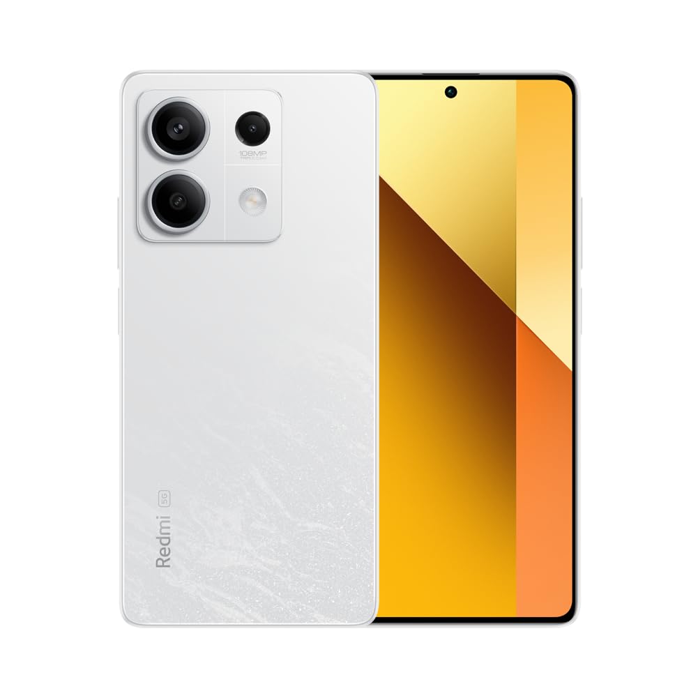 Xiaomi Redmi Note 13 5G 6+128GB, Fotocamera Super-Clear da 108 MP, Schermo da 6.67", 5.000 mAh, Bianco (IT Versione)