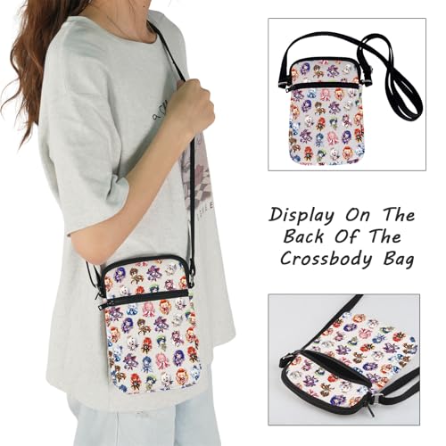 JXGZSO Funny Anime Crossbody Bag Anime Fans Gift Video Game Themed Shoulder Bag Anime Gaming Bag4
