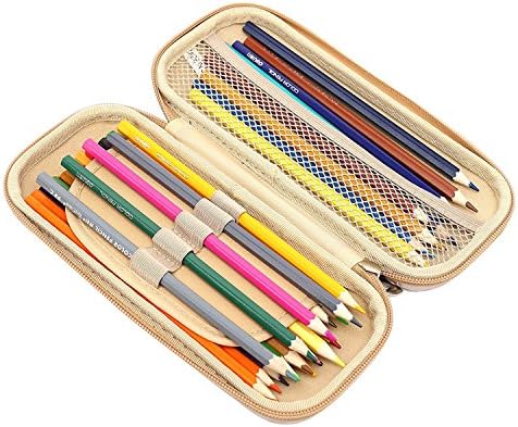 kayond Hard Pencil Case PC Hard Shell case for Executive Fountain Pen,Ballpoint Pen,Stylus Touch Pen (Gold)