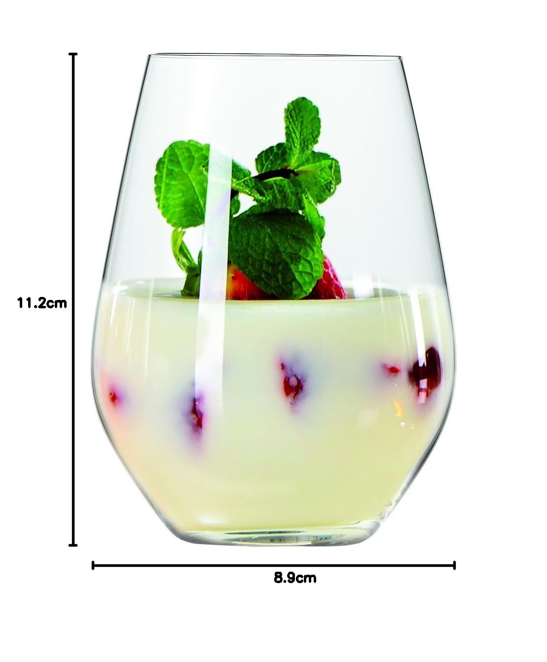 Spiegelau 6-częściowy zestaw uniwersalnych kubków, szklanki do napojów bezalkoholowych, szkło kryształowe, 460 ml, Authentis, 4800291, przezroczyste