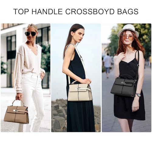 Eslcorri Crossbody Bags for Women Trendy, Leather Ladies Top Handle Satchel Travel Purses Clutch Medium Shoulder Handbags3