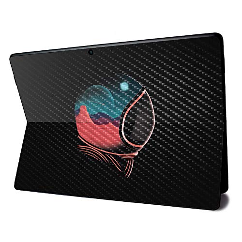Image of MightySkins Carbon Fiber Skin for Microsoft Surface Pro X - Space Adventure | Textured Carbon Fiber Finish | Easy to Apply, Remove, and Change Styles | Made in The USA