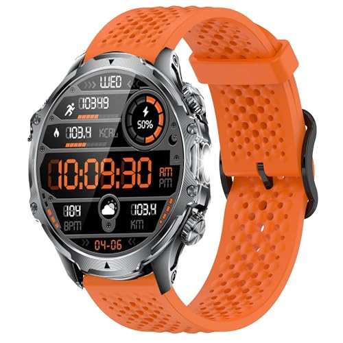 Bracelet montre HIRREO FV12 silicone 22mm pour le sport et le quotidien