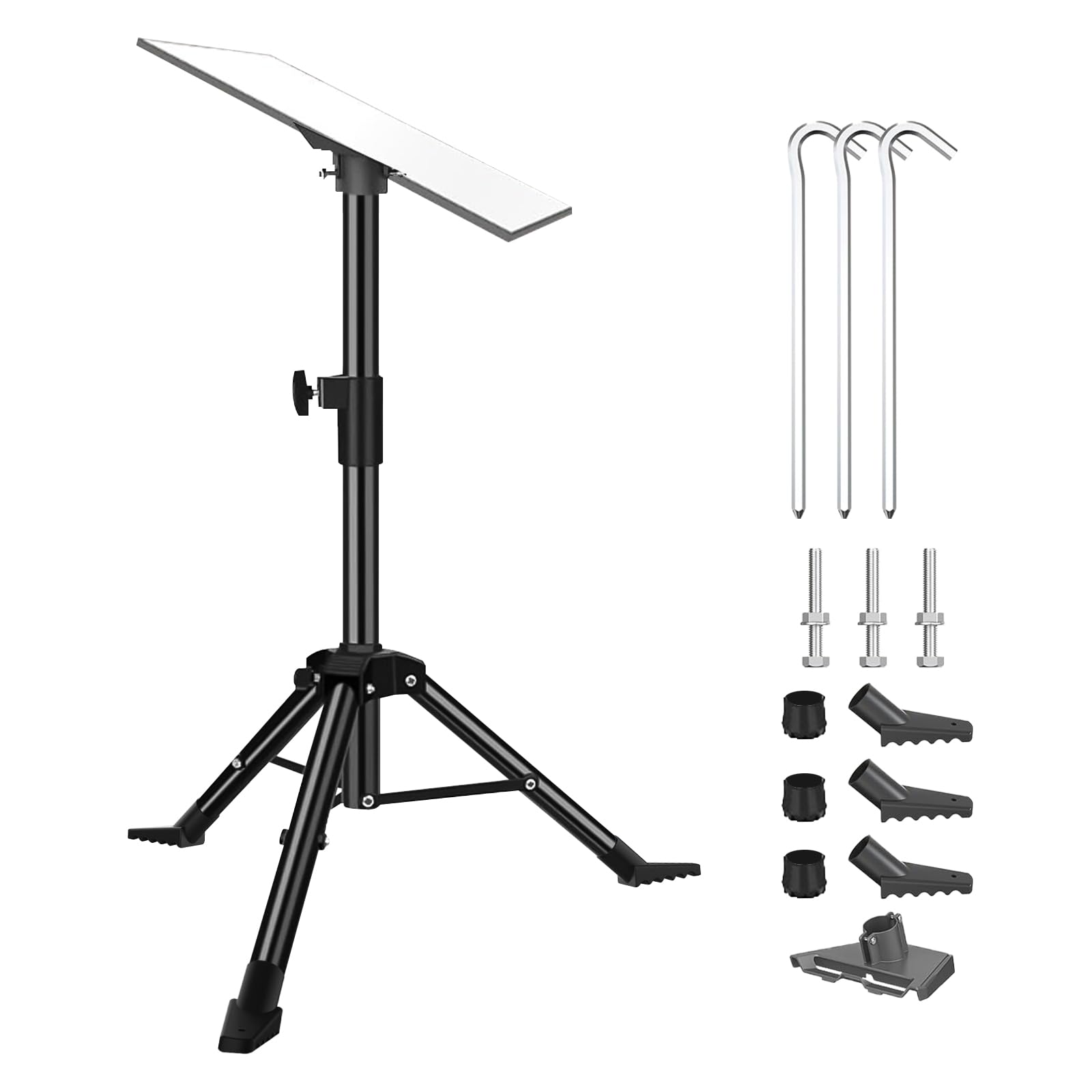 Starlink Gen 3 statiefstandaard, verstelbare heavy-duty standaardbevestiging, compatibel met 3/V4, Starlink standaard standaard schotel, -2 tot 4,5 voet, inclusief inschuifbare pijpadapter
