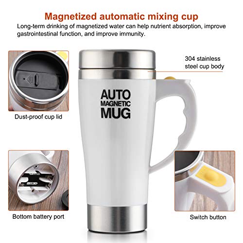 Selbstrührende Tasse elektrisch mit automatischer Rührfunktion