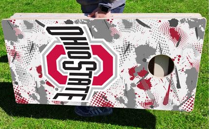 Ohio State Buckeyes Graffiti Pro Cornhole Bean Bag Toss Game 24x48 with 8 Regulation 16oz Bags