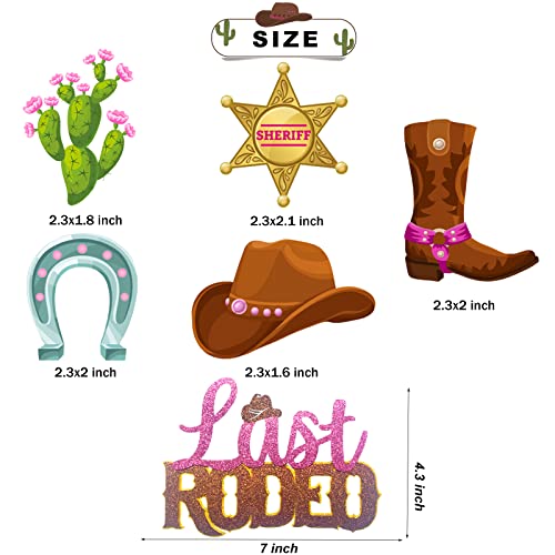 Last Rodeo Bachelorette Party Decorations, Hombae Western Cowgirl Theme Balloon Garland Arch Kit, Gold Glitter Last Rodeo Banner Cake Topper Ring Balloon For Final Rodeo Bride To Be, Bridal Shower Party Supplies #TOP4