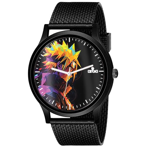 AROA Watch New Watch for Naruto Uzumaki Multicolor Model : 1177 Black Metal Type Analog Black Strap Watch Black Dial for Men Stylish Watch for Boys- (B0CM8Y2Y6Y) Amazon Price History, Amazon Price Tracker