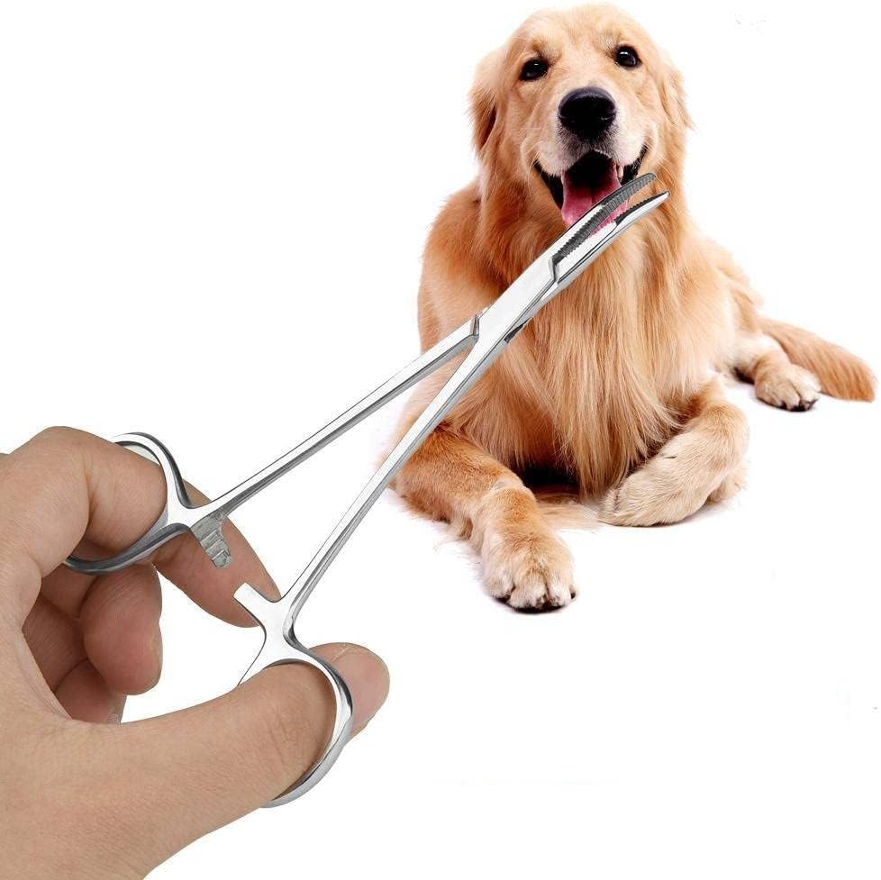 Pet Ear Locking Forceps Dog Ear Hair Puller Pet Groomers Scissor Dog