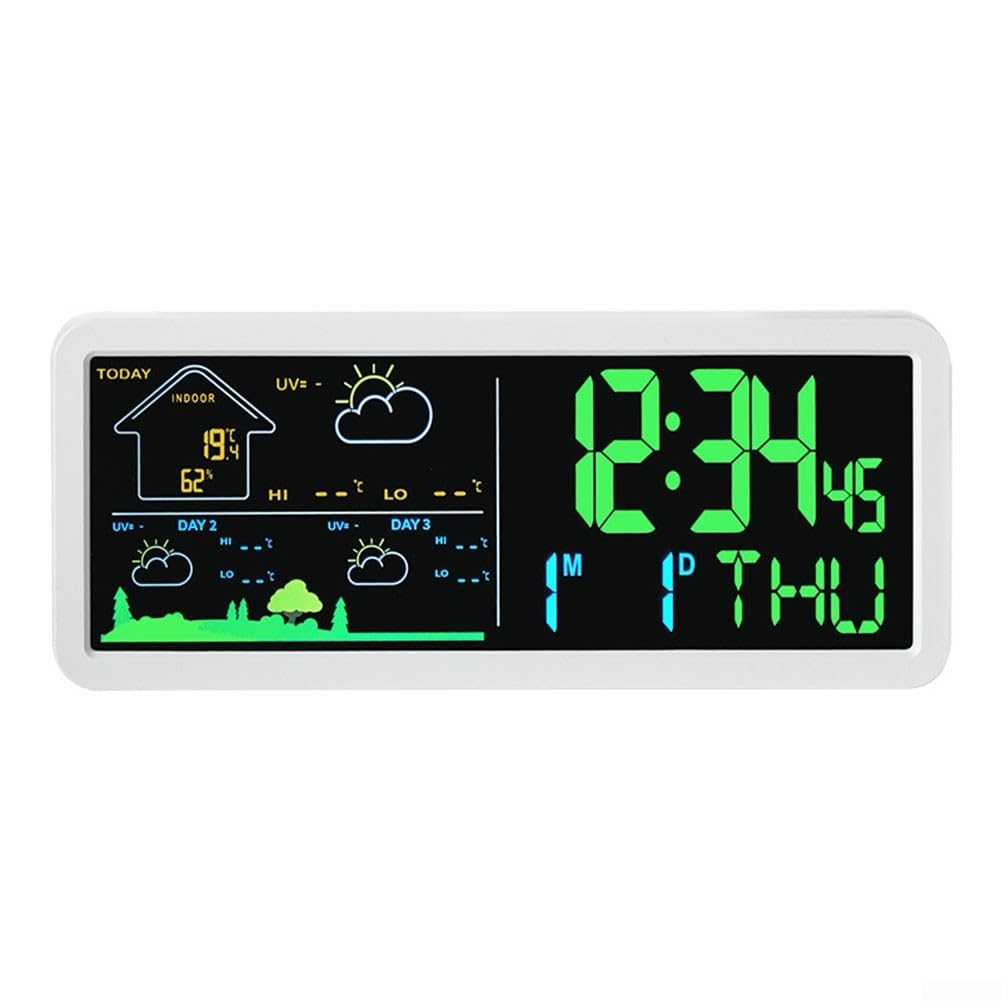 Reloj de pared digital LED con pantalla grande de 3 días para oficina