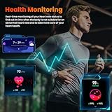 Indestructible Military Smart Watches for Men (Answer/Make Call) 1.85 Amoled IP68 Waterproof Smartwatch with Flashlight 129 Sports Mode Fitness Tracker 100 Days Battery for Android iPhone Silver - Image 7