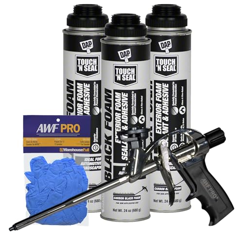 DAP Touch N Seal Black Spray Foam Sealant for RV, Pond, Waterfall & Landscape - UV Resistant, Class...