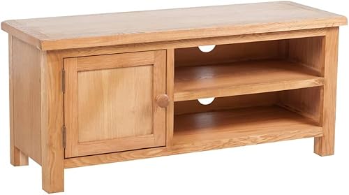 vidaXL Mueble de TV de madera maciza de roble 40.6"x14.2"x18.1"