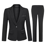 Women&apos;s 2 Piece Office Lady Business Suit Set Slim Fit Blazer Pant