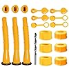 Reemplazo de boquilla de lata de gas, reemplazo de boquilla de lata de gas (3 kits-amarillo). para latas de gas de 1/2/5/10 galones. Caño de repuesto mejorado para latas de gas con boquilla flexible,