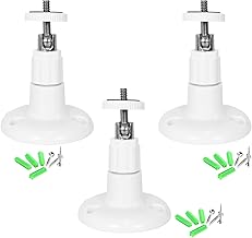 Zimoer 3 Supporto Da Parete Per Telecamere Di Sicurezza Da Interno/esterno, Supporto Da Parete Telecamera -supporto Da Soffitto Staffa Regolabile Per Arlo, Arlo Pro E Altri Modelli Compatibili