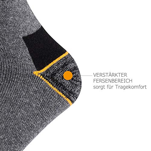 Foto von Camano Unisex Arbeitssocken Damen & Herren (9x Paar) Work Socken dunkelgrau 43-46