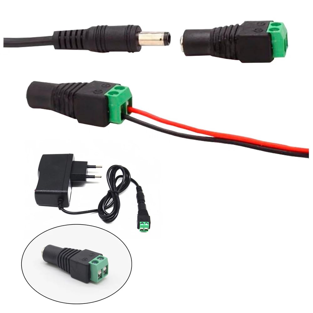 Connettori DC 12V Maschio E Femmina - 8 Pezzi Con Vite, Per Alimentazione LED E CCTV - Foto 10