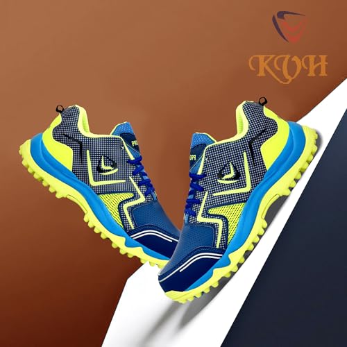 Image of PRO KVH Plus 2.0 Cricket Shoes for Men's - Fast Strap Rubber Spikes, Lightweight,Performance, Comfort, and Durability Shoe for All-Round Performance