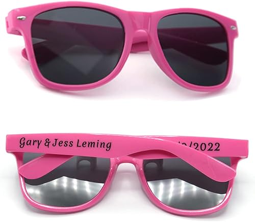 Miniatura 10 de GZLDGIFTS Gafas de sol de fiesta personalizadas a granel regalos de boda para invitados cumpleaños personalizado Bachelor School