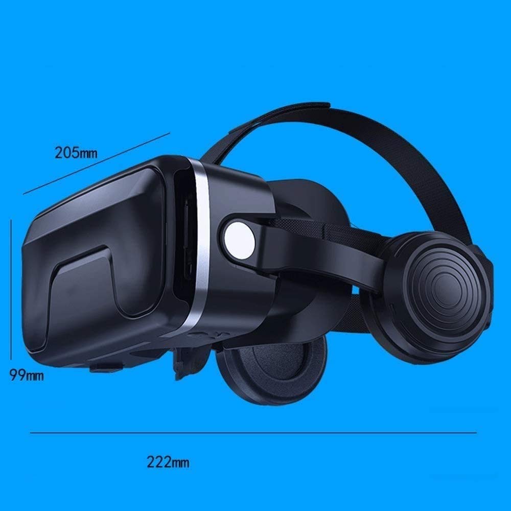 VR Auriculares compatibles con teléfonos iOS y Android - Gafas de Realidad virtuales | Gafas cómodas y Ajustables con protección de Ojos Completa | Regalo para niños y Adultos.