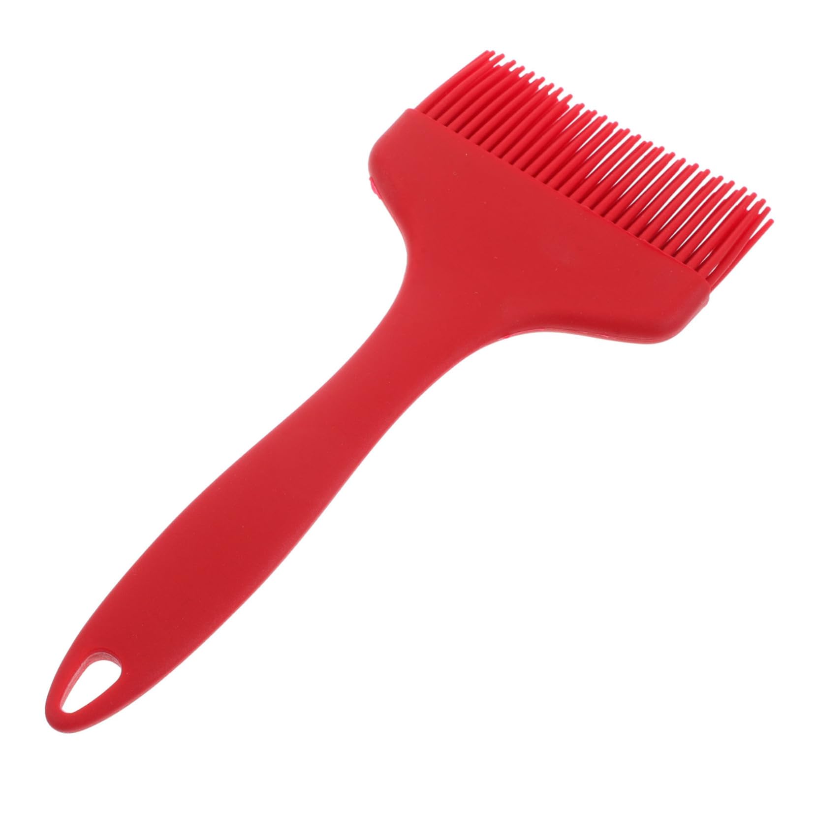 ABOOFAN Silicone Oil Brush Round Butter Spreader Kitchen Oil Brush Pink Food Brushes for Cooking Grease Applicator Basting Brush Barbecue Pastry Brush for Grilling Bake Red