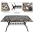 PATIO-IN 7 Piece Outdoor Dining Set, Cast Aluminum Patio Dining Set for 6 Person, Patio Furniture Set with 59" Rectangle Patio Table(2.56" Umbrella Hole) and 6 Chairs