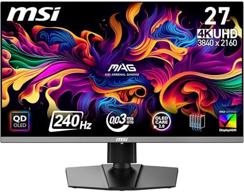 MSI MAG 272UP QD-OLED X24 écran Gaming 27" UHD - Dalle Quantum Do...