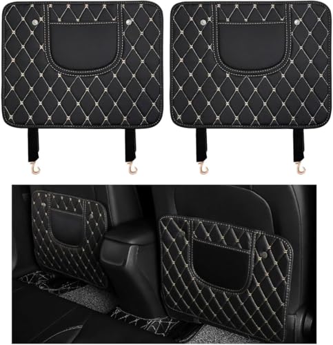 VAPORVERSE Cuscinetti Anti-Calci Seggiolini Auto per Audi A1 GB 2019-2024 2025, 2 Pezzi Protezione Sedile Auto Proteggi Sedile Auto Bambini Posteriore,A