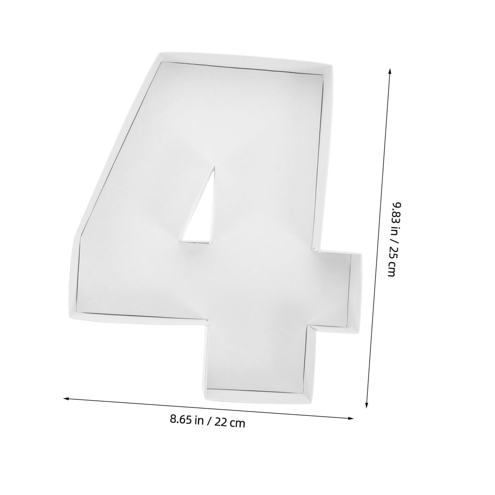 DOITOOL Anniversary Number Box Fillable Paper Mache Charcuterie Tray Cardboard Party Box for Birthday Celebration