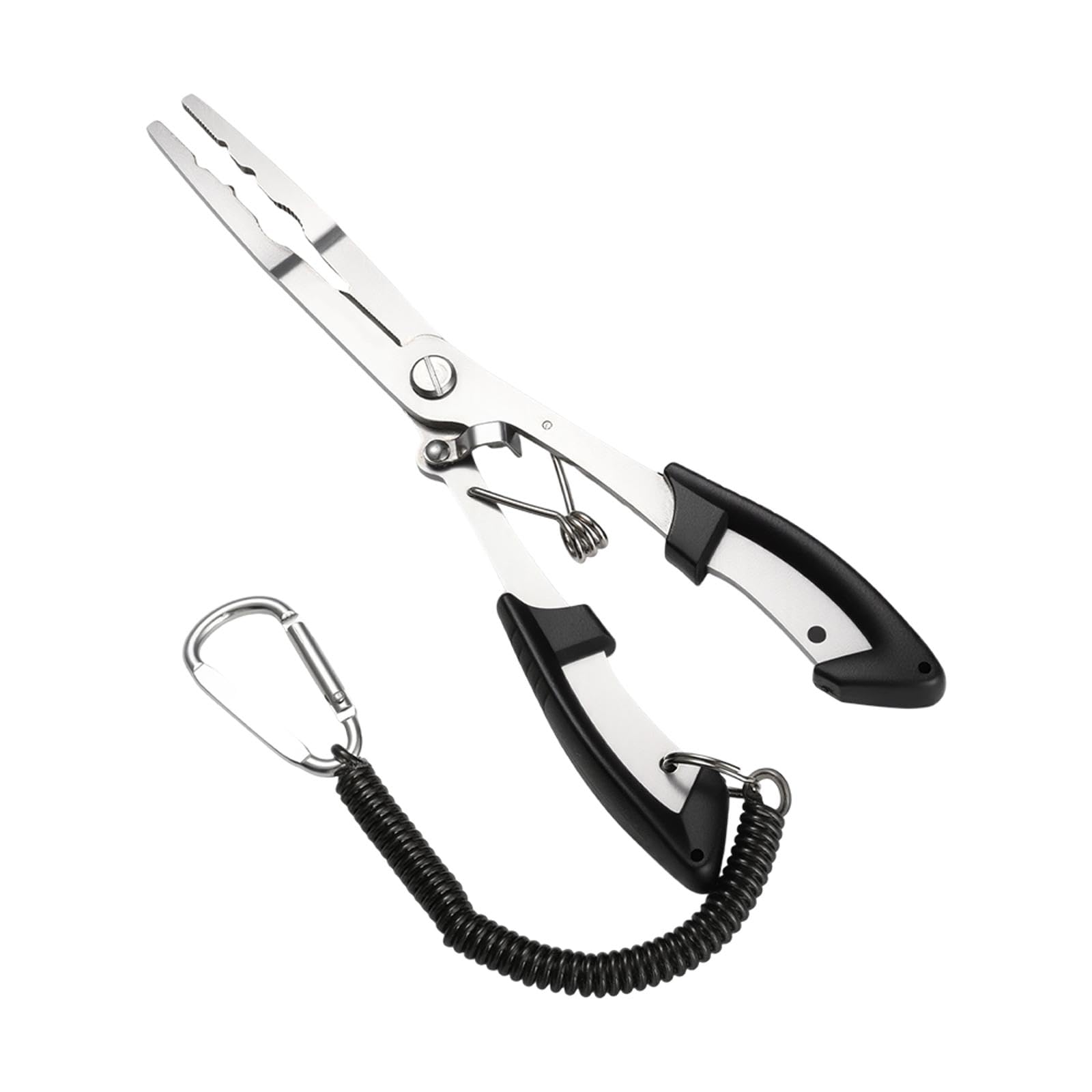 420 Stainless Steel Fishing Pliers, Multi-functional Fishing Tools Hook Remover Line Cutter Pliers, Lockable Handy Fishing Gear for Saltwater Freshwater, Gifts for Men