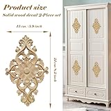 Zoom IMG-1 2 pezzi modanature intagliate in Zoom IMG-1 2 pezzi modanature intagliate in