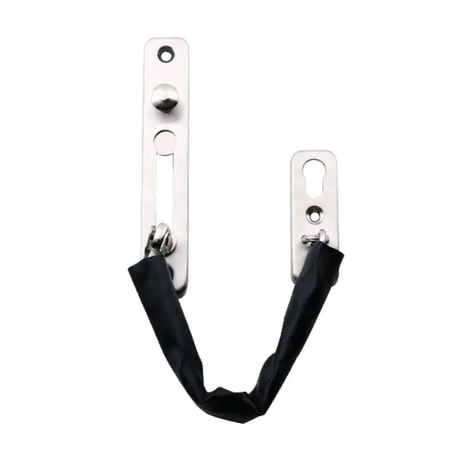Boulon de sécurité solide en acier inoxydable épais, chaîne protection porte for chambre à coucher/hôtel/famille d'accueil avec étui cuir Pour Maison, Hôtel, Appartement