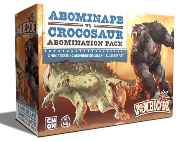 CMON Zombicide: Undead or Alive - Abominape vs Crocosaur - Abomination Pack (Kickstarter Exclusive)