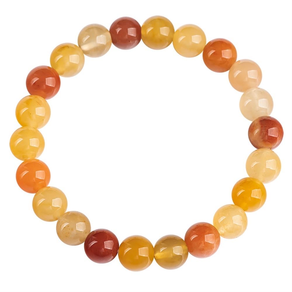 MOCHAMIK Jade-Perlen-Armband für Männer und Frauen, 8 mm, natürliches Heilstein-Armband, handgefertigtes Armband für Männer und Frauen, 8 mm natürliches Heil-Edelstein-Armband, handgefertigte
