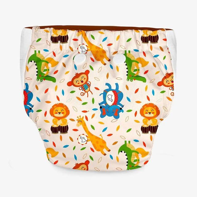 Image of SuperBottoms UNO Pull-up Pant Style Diaper | Cloth Diaper for Babies | Reusable, No Tapes, Easy to Wear, Designed for Active Little Ones | 3M - 3Y | Pack of 1