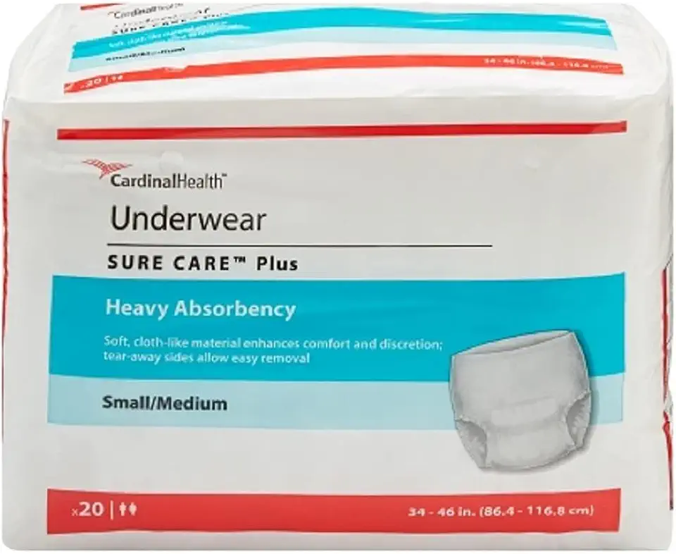 Surecare Protective Underwear Extra Absorbency Size Small/Medium (Bags of 20)