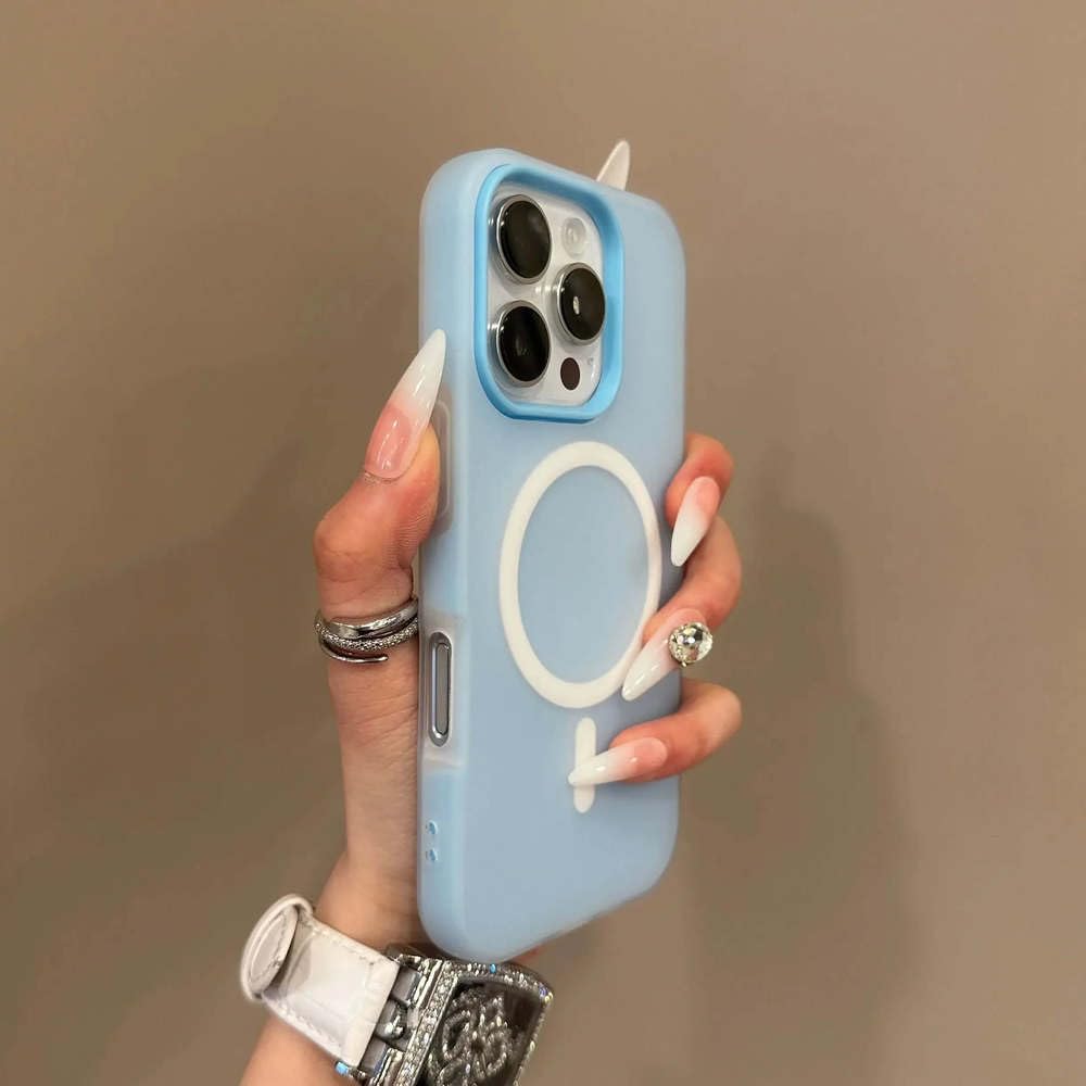 Coque iPhone 12 transparente magnétique anti-trace et douce