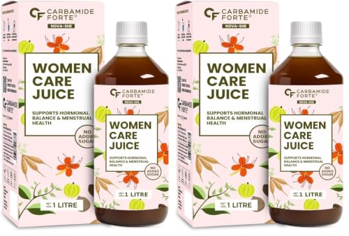 Image of Carbamide Forte She Care Juice for Women | PCOS Supplement & PCOD Ayurvedic Medicine with 17 Ayurvedic Herbs | Supports Hormonal Balance for Women & Period Pain Relief & | She Care Herbal Juice with Shatavari, Ashoka & Methi | 1 Litre