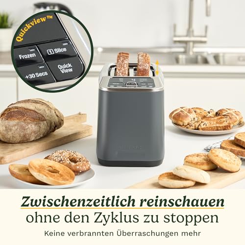 Bagels oder Brötchen perfekt aufnehmen - Detailansicht von Cuisinart SmartElite 2 Slice Toaster Deal – Dealfoxx.de