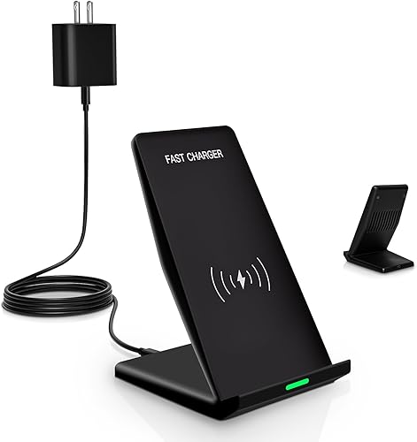 Cargador inalámbrico rápido, soporte de carga inalámbrico de escritorio con adaptador USB PD de 20 W para Samsung Galaxy S25S24S23S22S21Note 20,