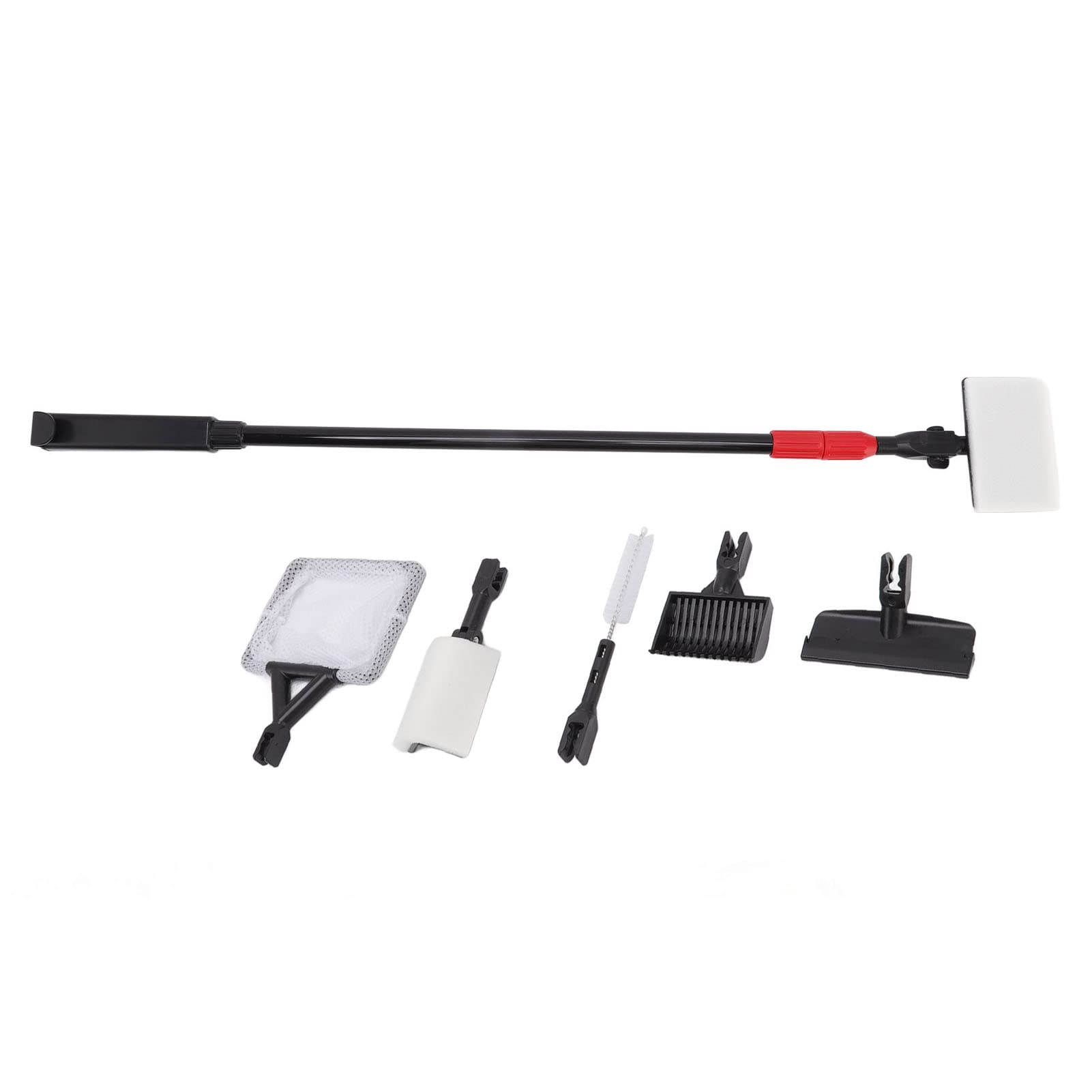 Herramientas de Limpieza de Acuarios, Cepillo 6 en 1, Kit de Herramientas de Limpieza de Acuarios de Fácil Uso ABS para Tanque de Agua