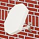 POWER SAT - Flachantenne Satellitenschüssel, 1 Anschluss/2 Anschlüsse/ 4 Anschlüsse, ideal für Satelliten-TV, robuste kompakt Satellitenantenne, die Mietwohnung und Camping Wohnwagen (Quad LNB)