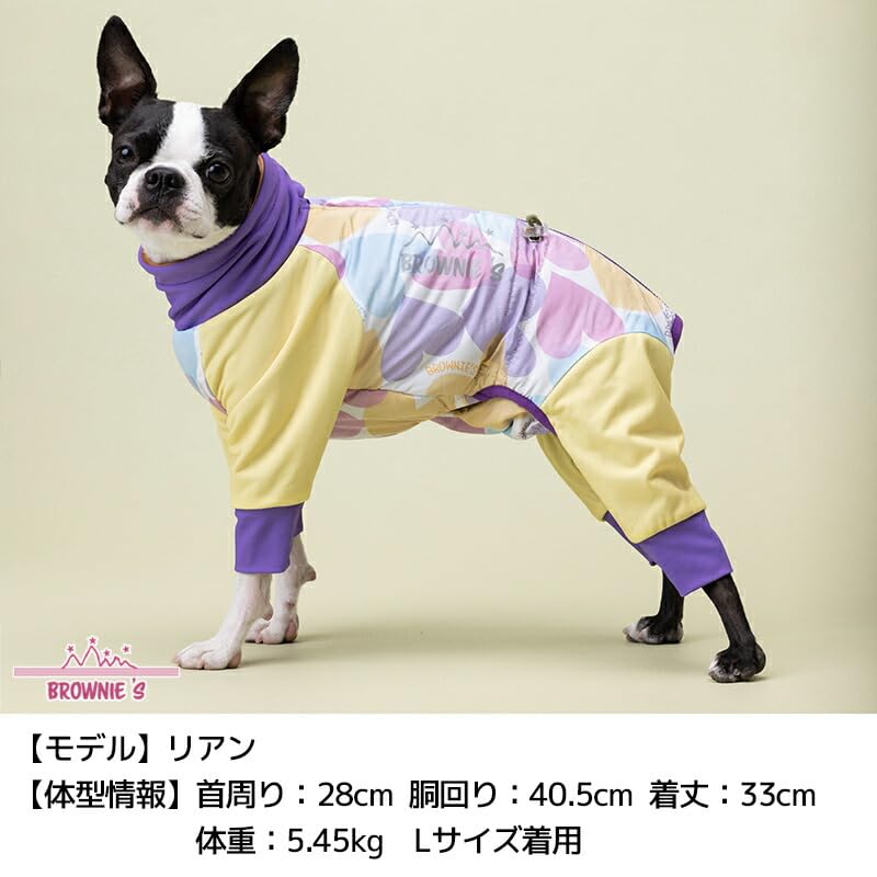 犬服 ハート柄ロンパース スカーレット DM Amazon | 撥水ハート柄ロンパース S/M/L/XL/XXLDXS/DS/DM BROWNIE'S