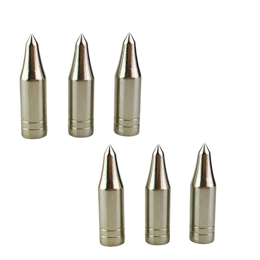 ZSHJG Archery Metal Broadhead Arrow Tip Point Hunting Boradheads Arrow Field Points Arrowheads for ID 8mm Bamboo Wooden Arrows