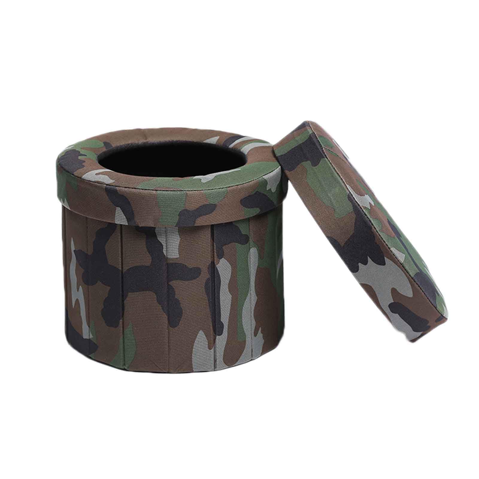 JUSHZ Igiene da Campeggio Pieghevole WC da Campeggio WC Portatile Adulti Mobile Viaggio Gabinetto Auto Sgabello Scatola Portaoggetti Portatile All'aperto Adulto Risparmiare Spazio