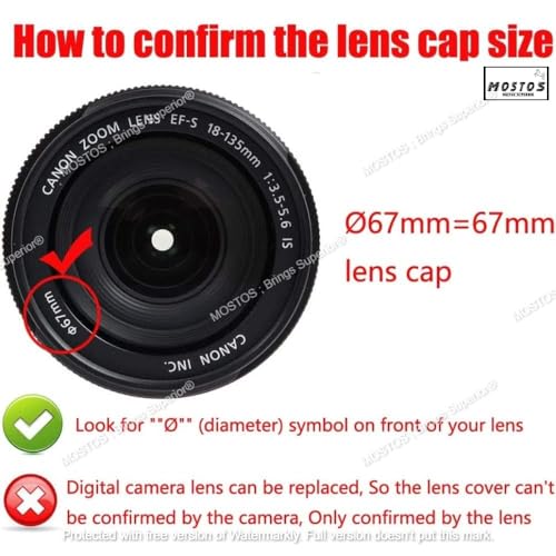Image of MOSTOS - 67mm Camera Lens Hood for Canon, Nikon, Sony Cameras with EF-S 18-135mm f3.5-5.6, RF 24-105mm f4-7.1, Sony FE 85mm f1.8, Sigma 16mm f1.4 DC DN Lens and More