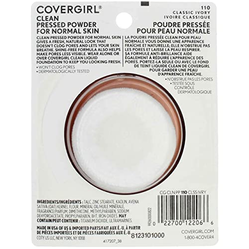 Covergirl Clean Pressed Powder, Classic Ivory , 0.39 Ounce (Pack Of 1) #TOP2