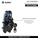 BOBO BM17M PRO Mirror Mount Anti-Vibration Anti-Theft Waterproof Bike/Motorcycle/Scooter Mobile Phone Holder Mount, Ideal for Maps and GPS Navigation (Black) gallery image